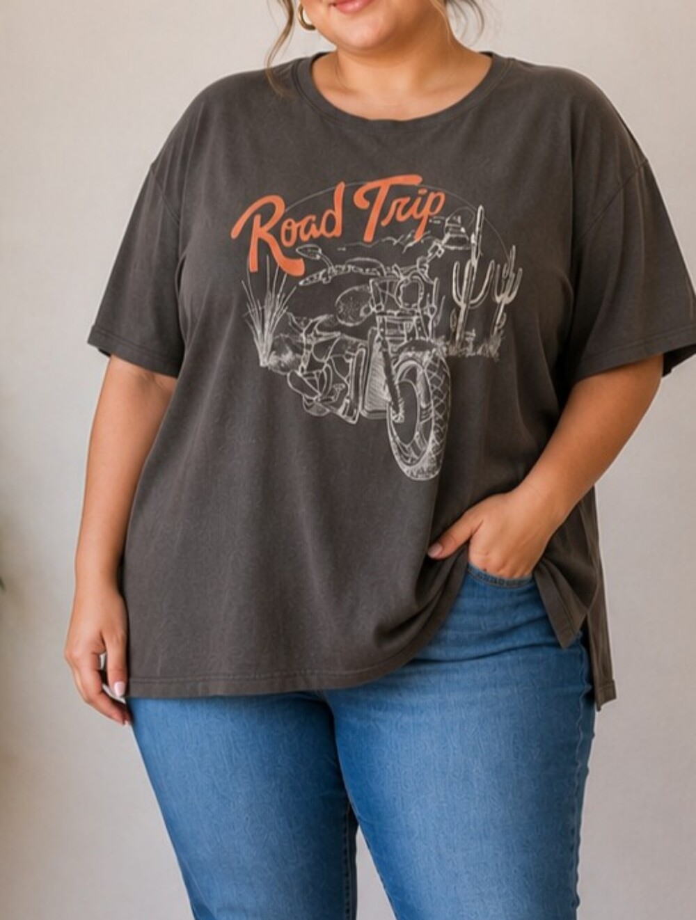 Maurices Road Trip Motorcycle Graphic Tee | Size 3X